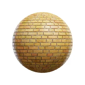 Yellow brick wall 3